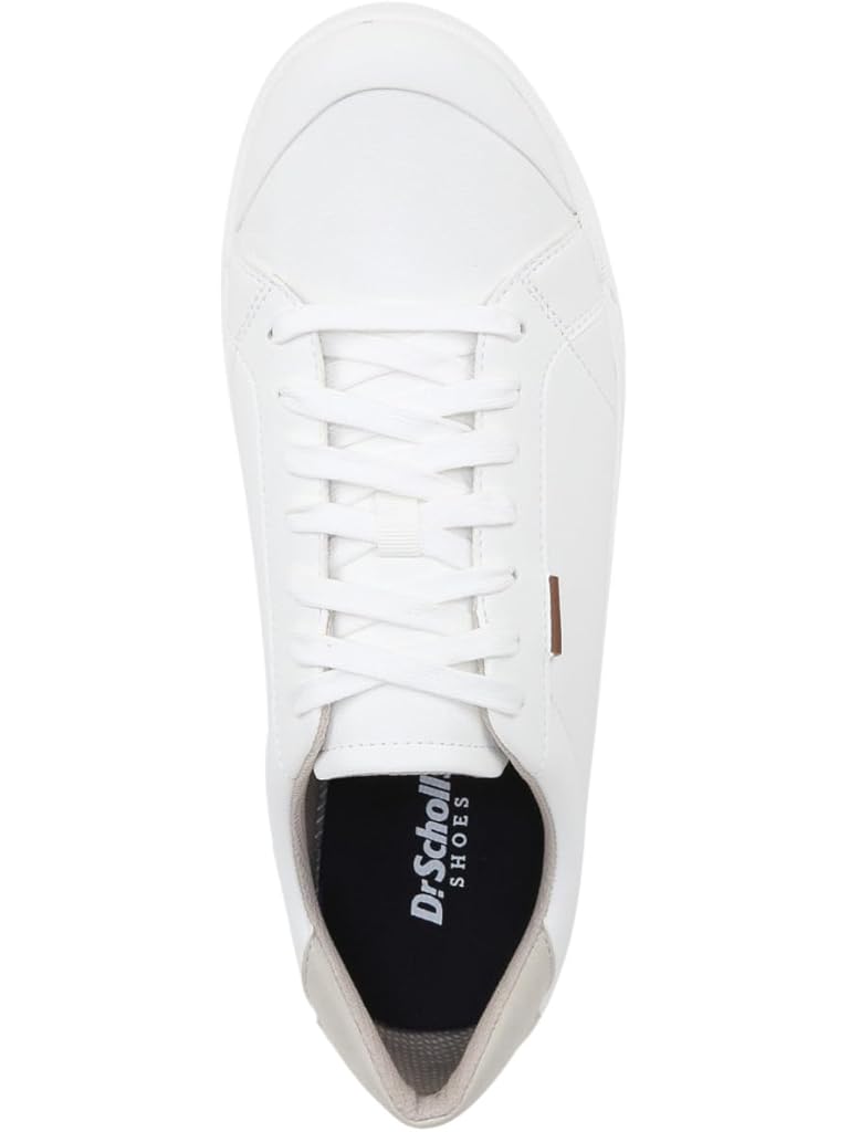 White Dr. Scholl's Time Off Mens Lace Up Sneaker