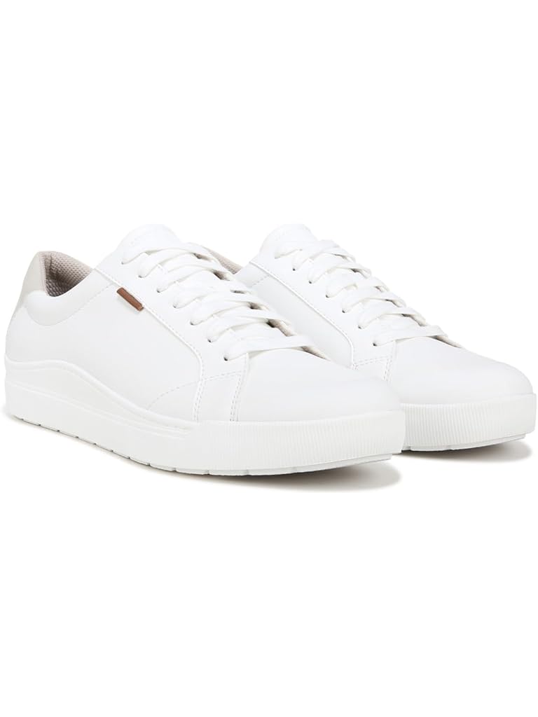 White Dr. Scholl's Time Off Mens Lace Up Sneaker