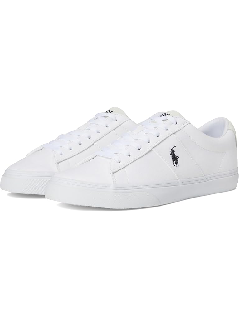 Black Polo Ralph Lauren Sayer Canvas Low-Top Sneakers