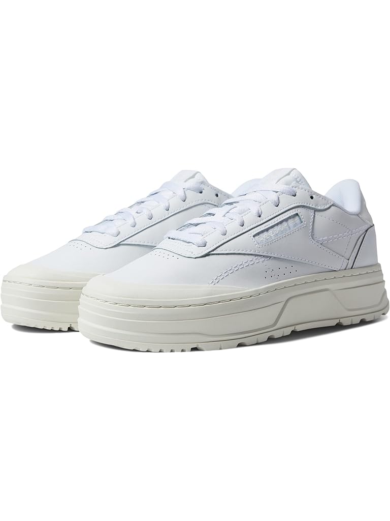 White Reebok Women's Club C Double Geo