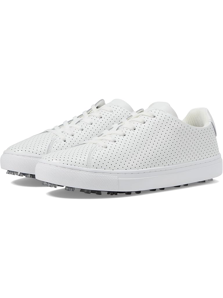White GFORE Women's Durf Perforated Leather Golf Shoes