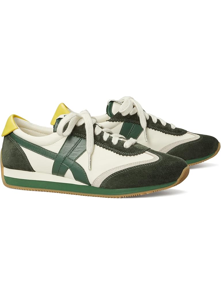 White Tory Burch Hank Sneaker