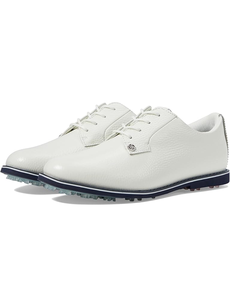 White GFORE Women's Gallivanter Pebble Leather Golf Shoes