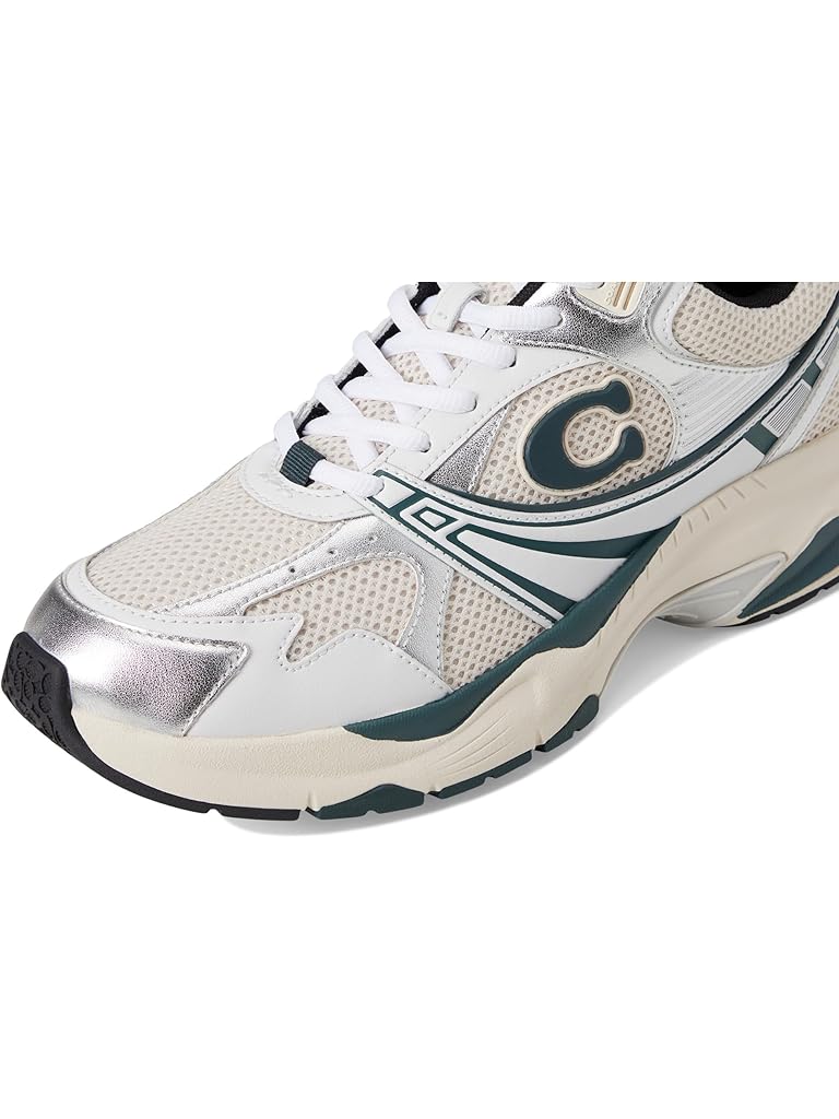 Green COACH Mesh Sneakers