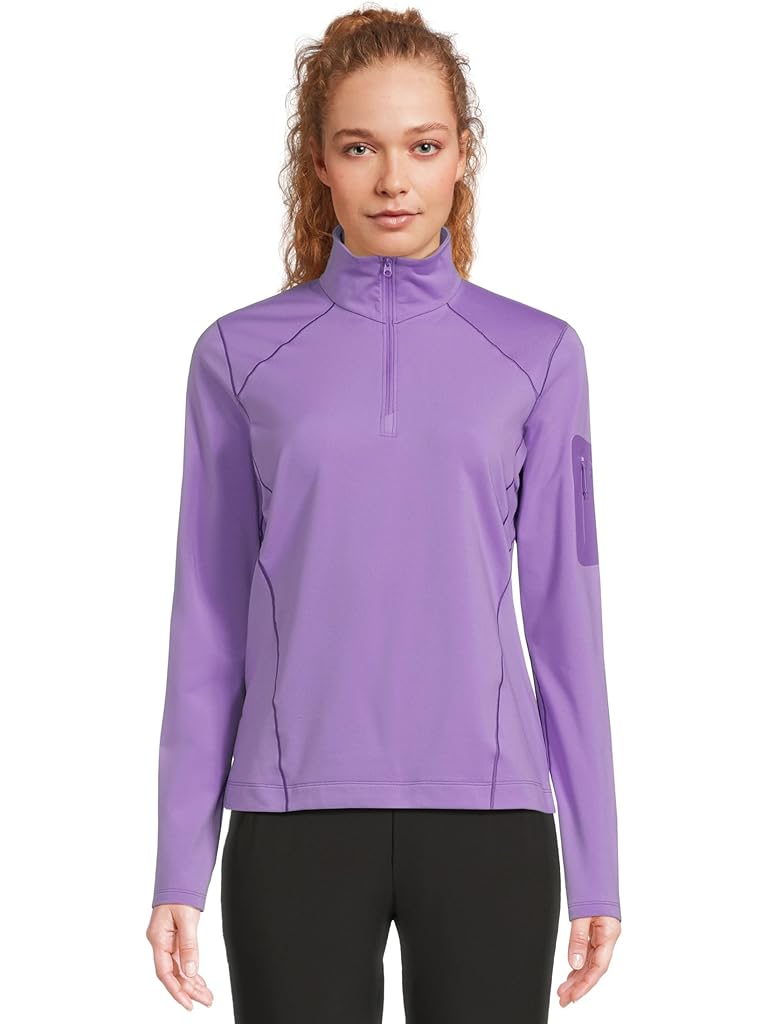 Purple Arc'teryx Rho Zip Neck