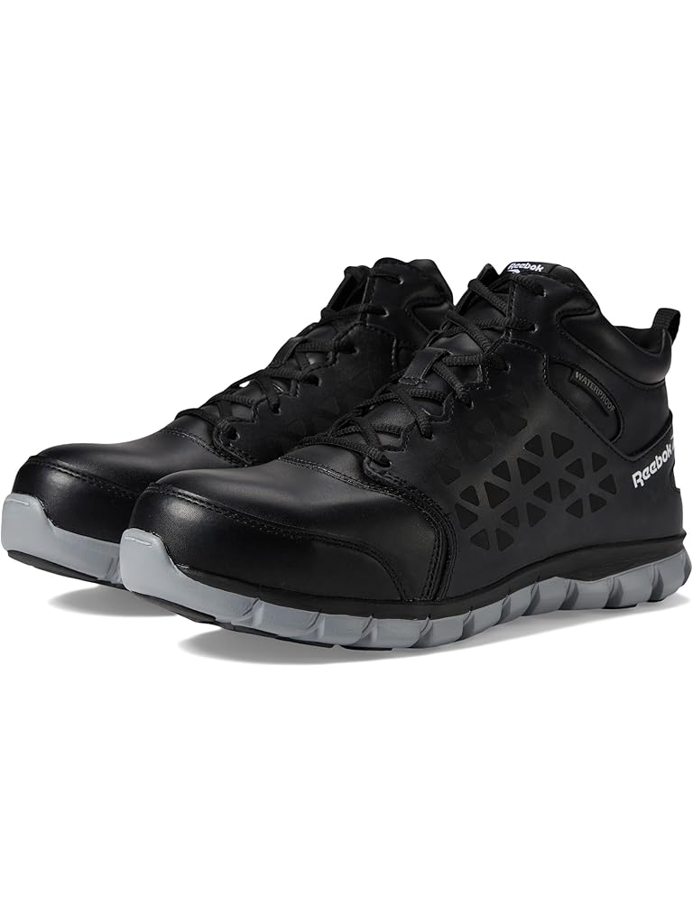 Black Reebok Sublite Cushion Work Mid Comp Toe EH