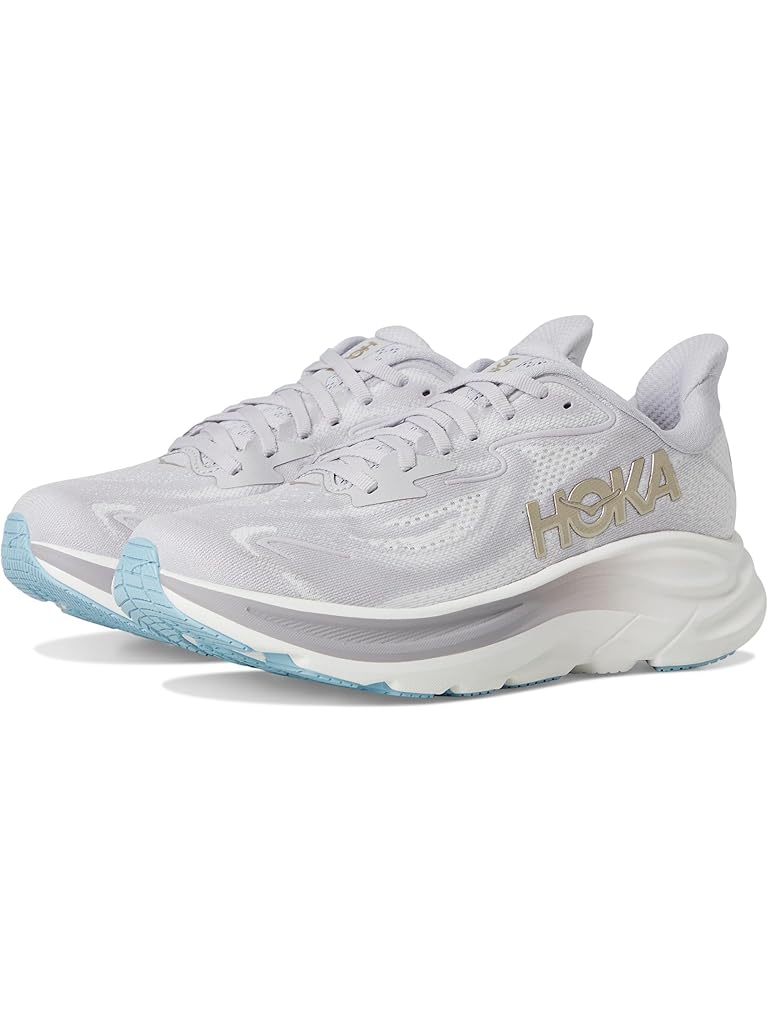 Gray Hoka Clifton 10