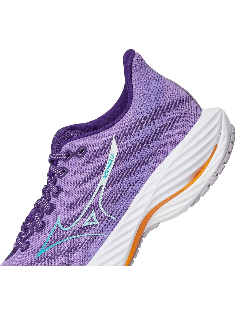Purple Mizuno Wave Rider 28 Womens