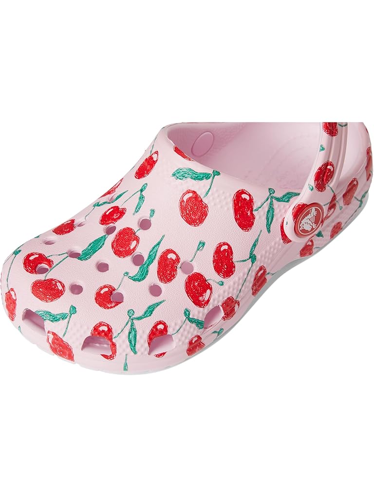 Pink Crocs Classic Clogs with Patterns and Graphics (Toddler)