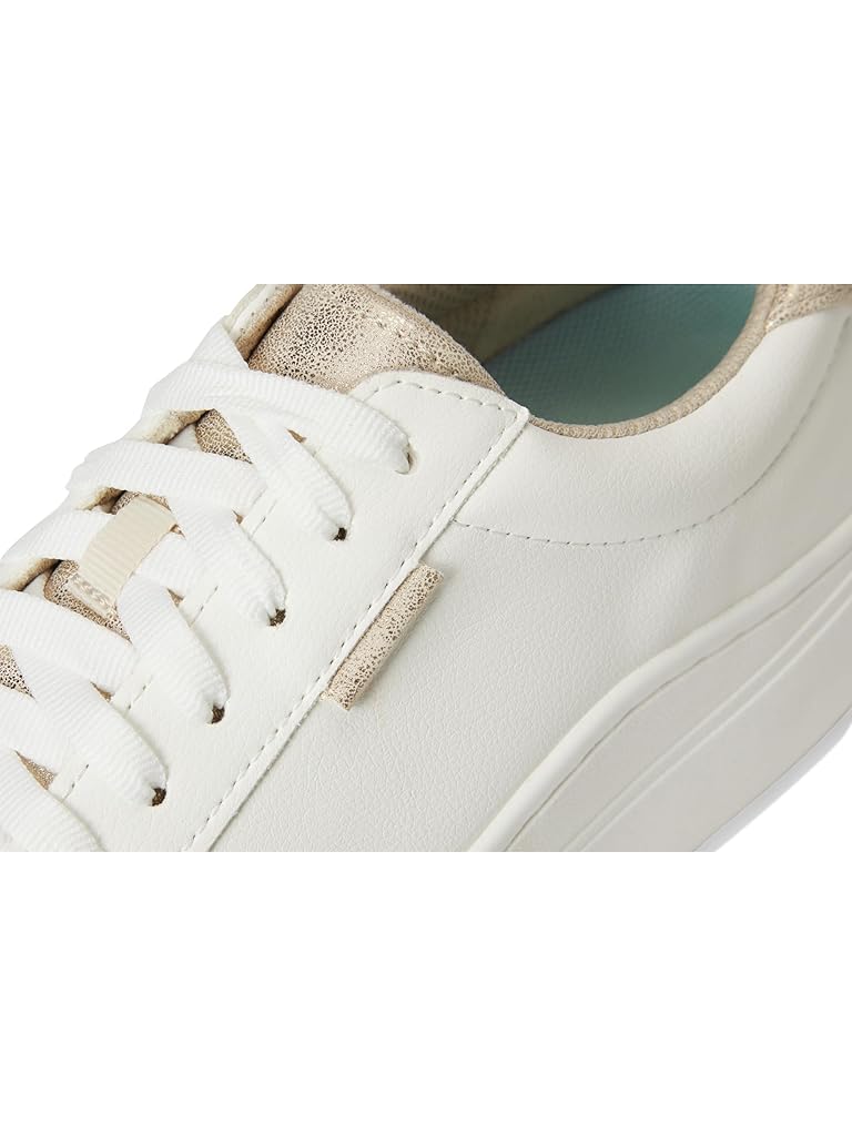 White Dr. Scholl's Time Off Max Platform Sneaker