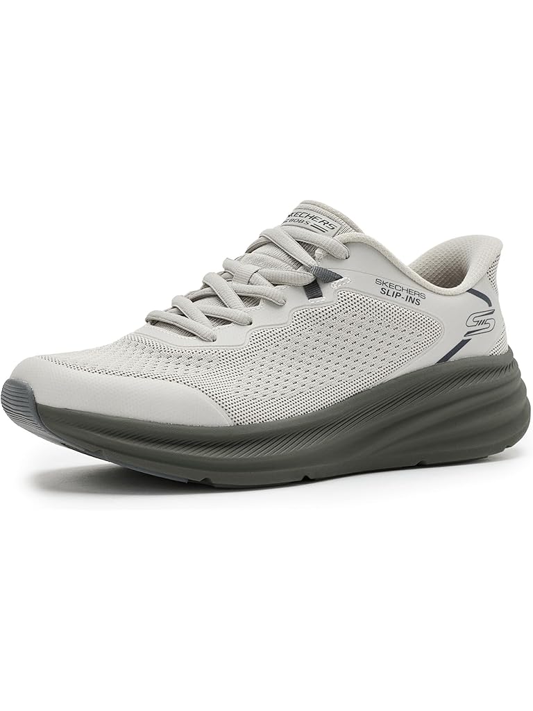 Beige SKECHERS Bobs Skillz Slip-Ins Sneakers