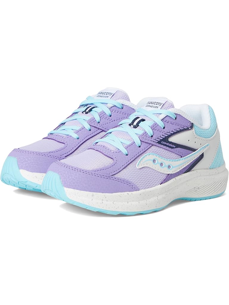 Purple Saucony Cohesion KDZ Sneakers (Little Kid/Big Kid)