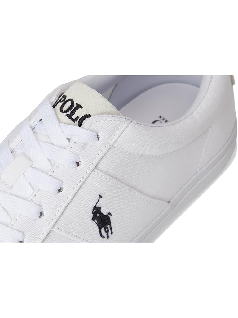 Black Polo Ralph Lauren Sayer Canvas Low-Top Sneakers
