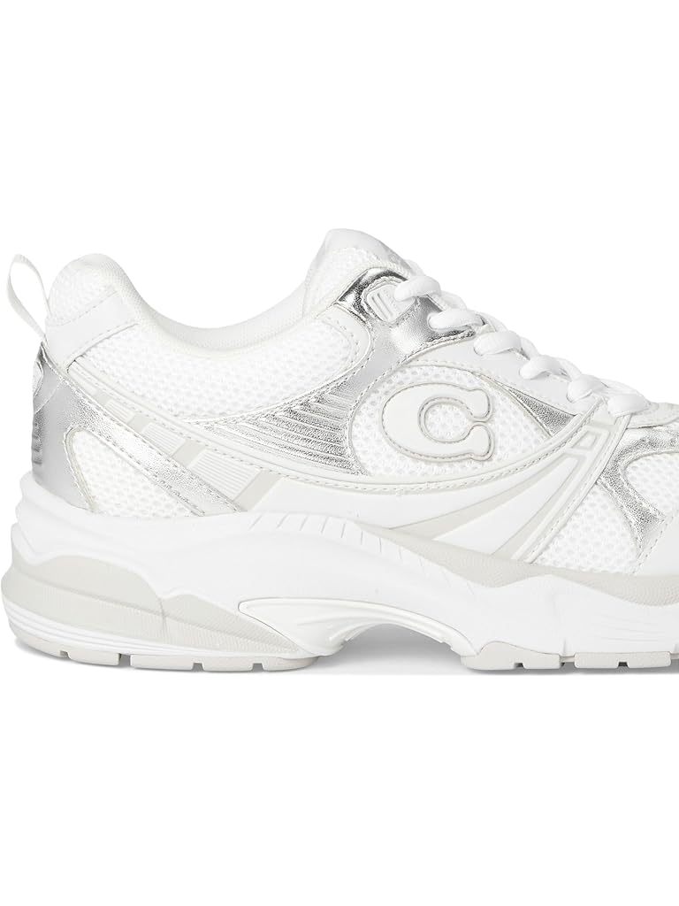 White COACH Mesh Sneakers
