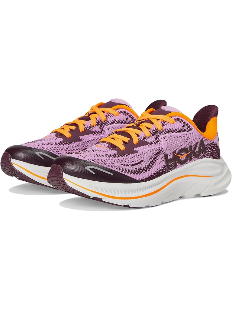 Orange Hoka Clifton 10 (Big Kid)