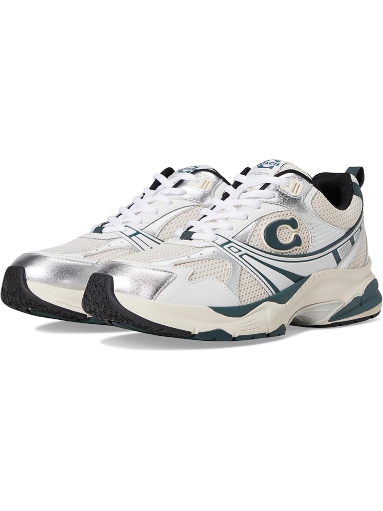 Green COACH Mesh Sneakers