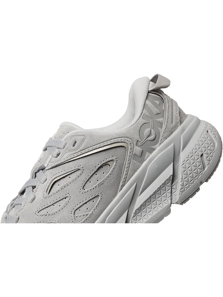 Gray Hoka Clifton L Suede