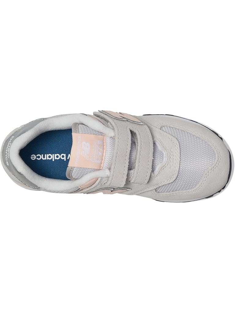 Gray New Balance 574 Core Hook & Loop (Little Kid)