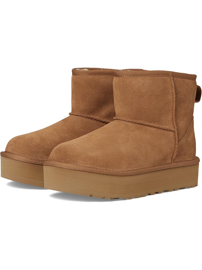 Brown UGG Classic Mini Platform (Little Kid/Big Kid)