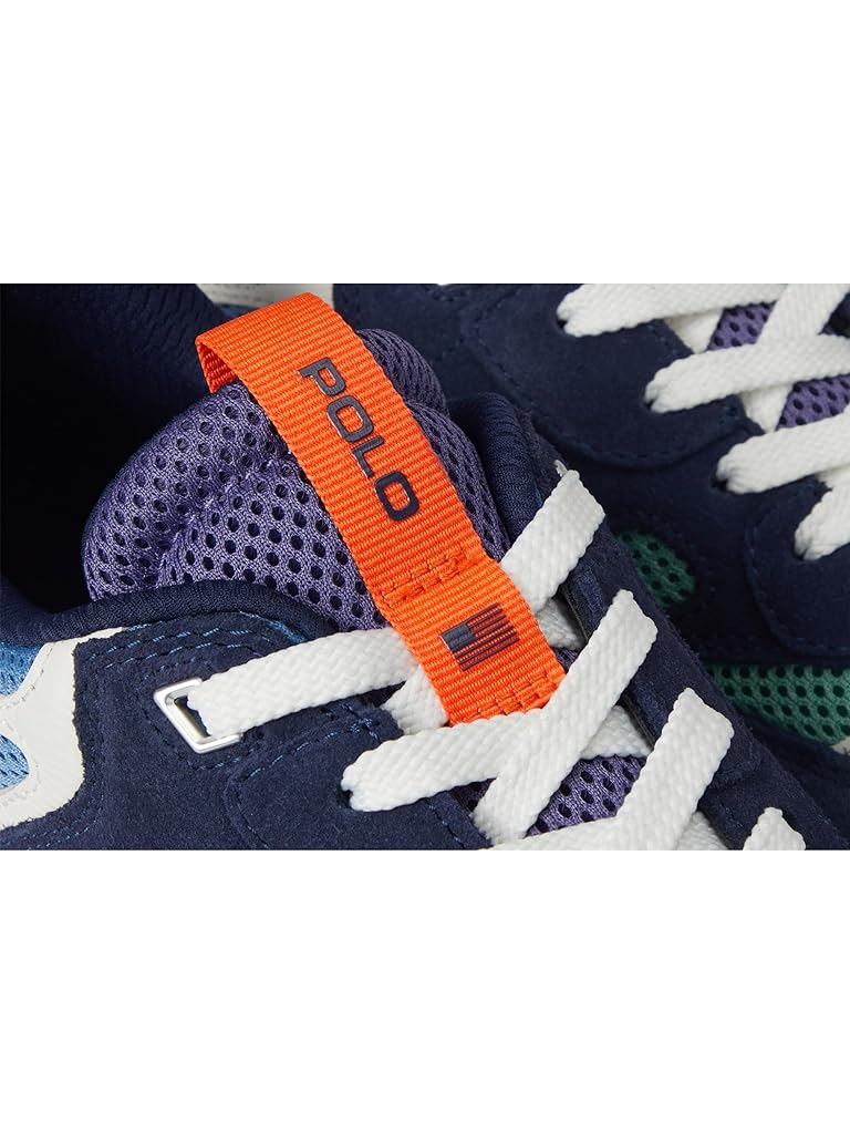 Navy Polo Ralph Lauren Jogger Suede & Mesh Sneakers