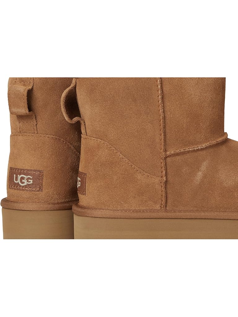 Brown UGG Classic Mini Platform (Little Kid/Big Kid)