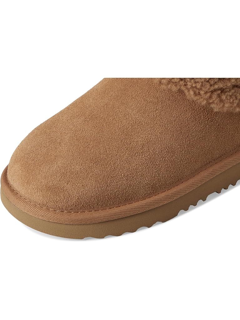 Brown UGG Classic Ultra Mini Maxi Curly (Little Kid/Big Kid)