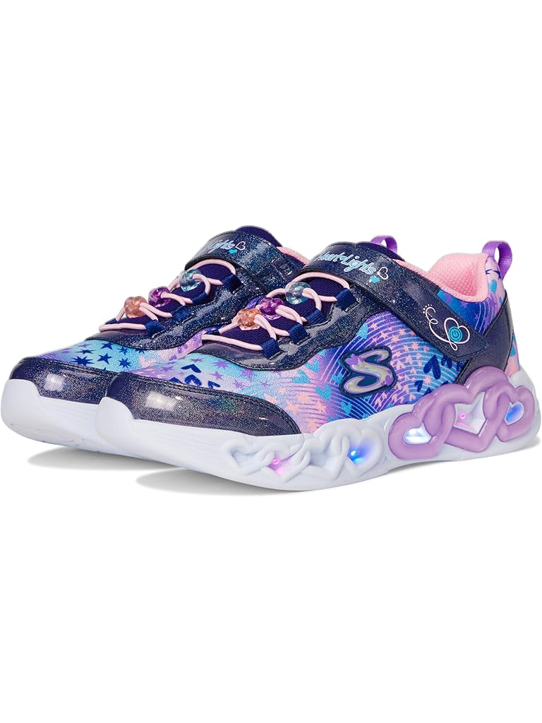 Navy SKECHERS Infinite Heart Lights - Heart Jewels 303261l (Little Kid/Big Kid)