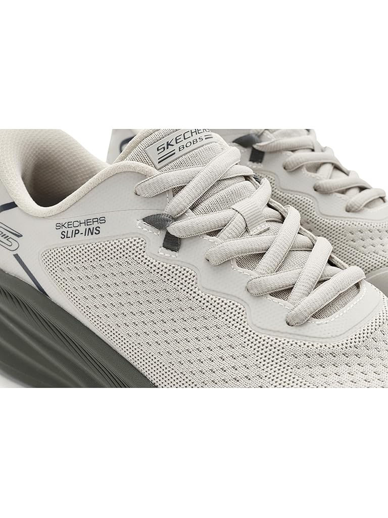 Beige SKECHERS Bobs Skillz Slip-Ins Sneakers