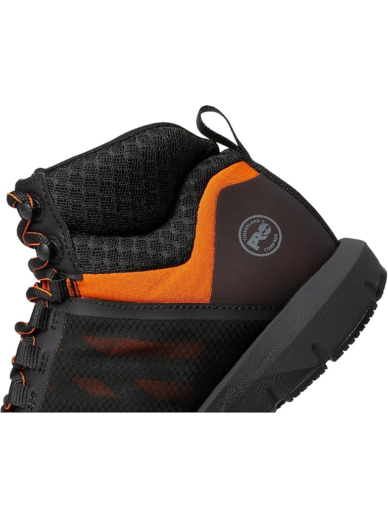 Black Timberland PRO Radius Mid Composite Safety Toe