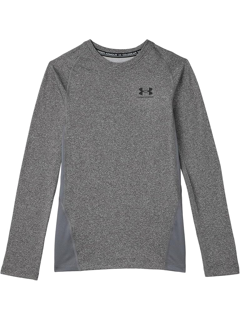 Gray Under Armour ColdGear Armour Long Sleeve T-Shirt (Big Kids)
